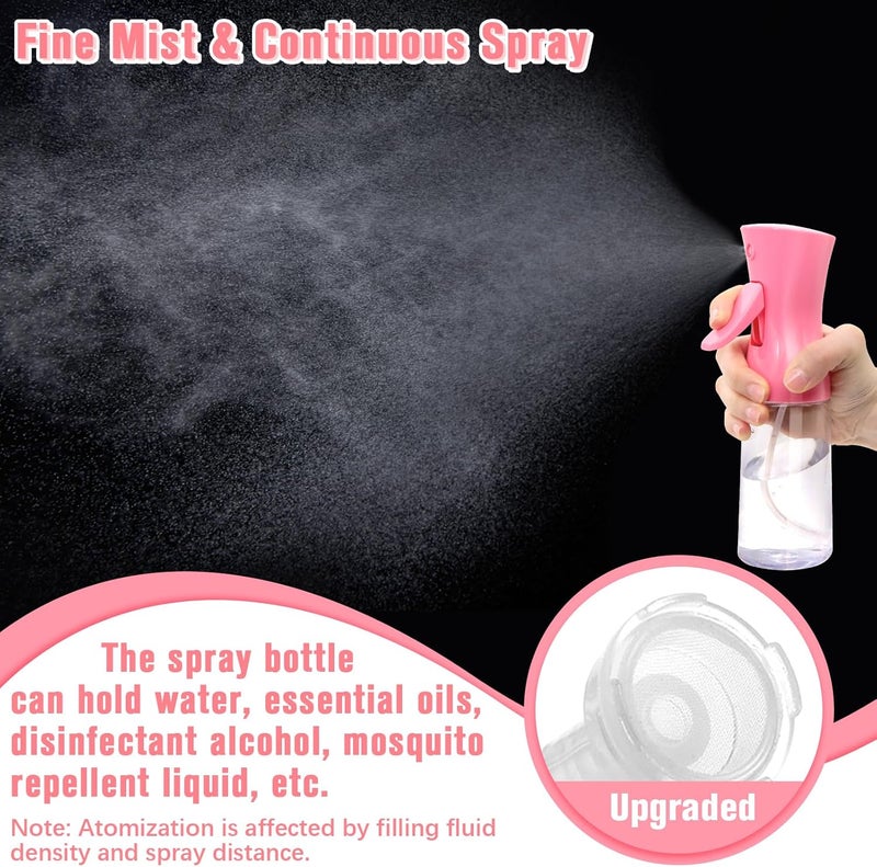 Fun Gift Spray Bottle For Hair,Continuous Water Mister for Hairstyling, Salons, Cleaning, Plants,Essential Oil Scents,Ultra Fine Mist Sprayer,6.8 OZ /200 ML-pink(Christmas Gifts) - Image 4